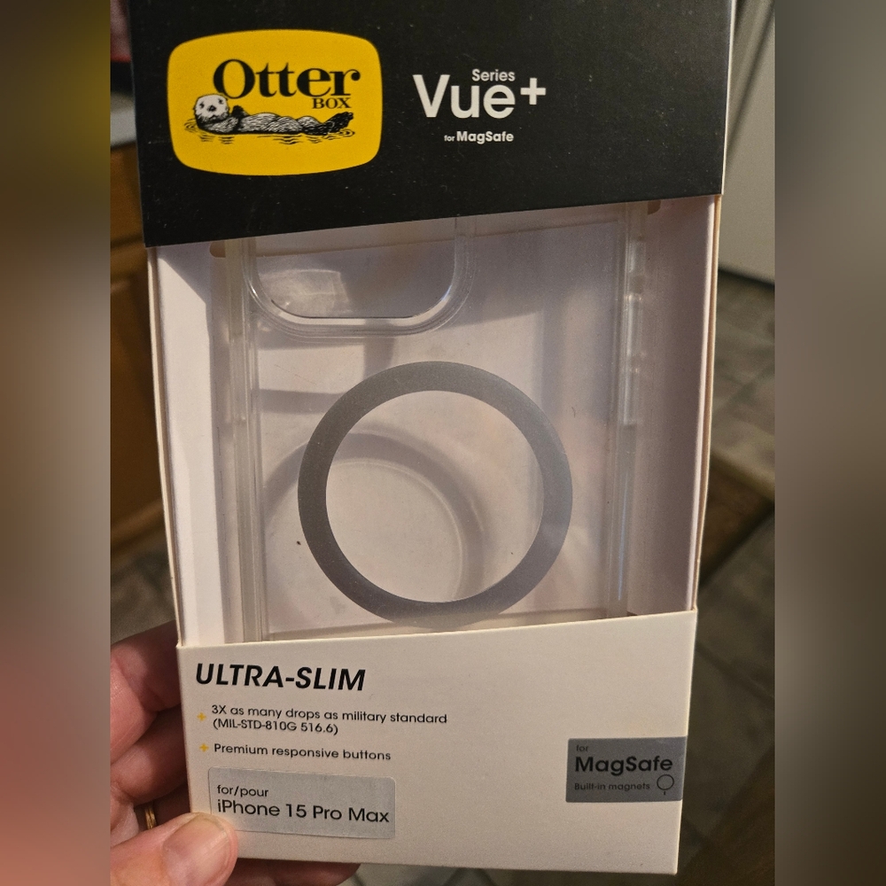 New OtterBox Vue+ Series Clear Case for iPhone 15 Pro Max